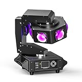 240W Moving Head LED Beam Bühnenlicht rotation, Discolicht Partylict RGBW DMX512 Stroboskoplicht für Partykeller Hochzeit Club Bar Scheinwerfer