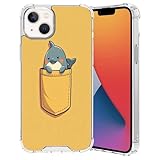 Xioolia Transparente Handyhülle, passend für iPhone 16, 15, 14, 12, 13, 11, 7, 8, 6s, 6 Pro Max Plus, Mini, XR, X, XS, Max, SE, mit Wal-CE25, Vier Eckenschutz