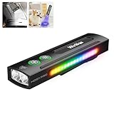 Wurkkos HD01 Pro Taschenlampe, LED Taschenlampe mit weißem Licht, 365nm UV, grünem Licht, RGB, 1200 Lumen taschenlampe led aufladbar, für den Außenbereich, Notfälle