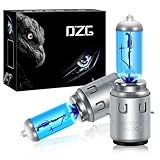 DZG - S2 / Ba20d Halogenlampen - 12V 35/35W Super Weiße Scheinwerferlampen 5500K Motorrad Hi/Lo Glühlampe, 2 Stück