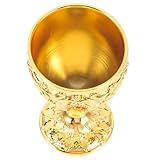 SHINYPASING Retro Likörbecher 30ml aus Aluminiumlegierung Geprägter Weinbecher im Europäischen Stil Kompakter Metall Schnapsbecher für Partys und Feiern