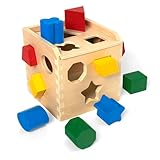 Melissa & Doug Formsortierwürfel | Lernspielzeug | Formensortierer für Kinder | 2+ | Geschenk für Jungen oder Mädchen