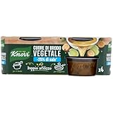 Knorr Gemüsebrühe Herz, fertig zum Verdünnen, mit -25% Salz, mit Gemüse aus nachhaltigem Anbau, vegan, glutenfrei, glutamatfrei*, ohne Konservierungsstoffe, 4 x 28 g