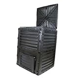 Komposteimer – robuste, tragbare belüftete Kompostbox für den Außenbereich, idealer Lebensmittelabfallbehälter für Haushalte und Bauernhöfe