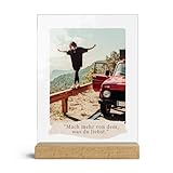 Foto Bilder mit Wunschtext - personalisierte Geschenke für Frauen & Männer - Fotogeschenk Mama Partner oder Freunde – Geschenkidee zu Geburtstag & Weihnachten - Partnergeschenk Wanddeko