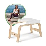 FeetUp - L'Original – Yogahocker für Birnbaum & einfache umgekehrte Haltungen, inkl. Yoga-App I Nr. 1 in der Welt – Weiß