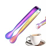 Mini-Servierzange – Bonbonzange aus Edelstahl, rostbeständige Lebensmittelzange | ergonomische Premium-Fingerschnallen, vielseitiges Küchenwerkzeug, einfacher Griff