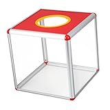 SHOWERORO Kasten Lotterie-Box Brief Wahlcontainer Transport Prämie glückliche Eintrittskarten zieht Wahlurne kartenschachtel Kartenbehälter Abstimmungsbox Lotteriefall Vorschlagspostfach MDF