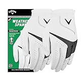 Callaway Golf Weather Spann Handschuh 2023 (2 Stück), Weiß