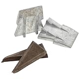 FIXOSHEE 4 Stück Axtkeil aus Eisen Metallkeile zur Axtstiel Montage Rostfrei für Hammer und Axtverstärkung Werkzeugzubehör für Zimmerleute und Bauarbeiten