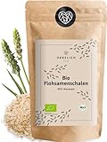 Bio Flohsamenschalen 500g | 99% Reinheit - Indische Flohsamenschalen - Ballaststoffreich, Laborgeprüft - Perfekt für Verdauung, Müsli, Joghurt, Backen | Zertifizierte Bio-Qualität | Herzlich Natur