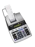 Canon MP1211LTSC druckender Tischrechner, 12-stellig, zweifarbiges Display Silber Metallic