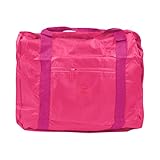 Handgepäcktasche mit 4 Rädern, Reisekleidung, Aufbewahrung, Gepäcktaschen, Reisehandtaschen, faltbares Gepäck, Kindergepäck für Mädchen (Hot Pink, Einheitsgröße)