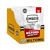Ember Snacks: Biltong Beef Jerky Chili Geschmack (8 x 45g) – Protein Keto Snacks – Perfekt für unterwegs