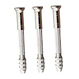 OSALADI 1 Satz Manueller Bohrer Handmeißel Hand Drill Lochfinder Hand Bohrer Elektroschrauber Handwerk Bohrer Präzisions-handbohrmaschine Diy Handbohrmaschine Legierter Stahl Silver 3st