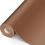 MICTER Leder Patch Selbstklebend, 15 x 300cm Kunstleder Selbstklebend Reparatur Kit für Möbel, Sofa, Autositze, Taschen, Leder Reparatur und Renovierung (Braun)