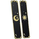 Lesezeichen, Bookmark, Lesezeichen Set Metall, 2 Stücke Schwarz Goldener Mond und Sterne, ruhestand Geschenke, Studenten Geschenk, Pärchen Geschenke, Beste Freundin Geschenke, Weihnachtsgeschenke