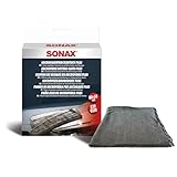 SONAX MicrofaserTrockenTuch Plus (1 Stück) im Großformat zur perfekten, streifenfreien Trocknung von Fahrzeugen | Art-Nr. 04512000