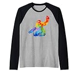 Spritzlack-Faultier, Tropfenmalerei, Faultier Raglan