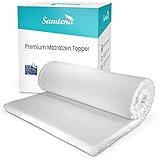 Samtena viscoelastischer Matratzentopper Deluxe mit Memory Foam Effekt, 80x200x5cm