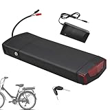 FREEDOH 36V 48V Ebike-Gepäckträgerbatterie 10,4 Ah 13Ah 13,6 Ah 15Ah 17Ah Gepäckträger-Lithium-Batteriepack für 200W-700W Motorkits mit Ladegerät und BMS,Anderson 48v10.4ah
