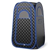 Tragbare Dampfsauna für Zuhause Mini Sauna, Faltbare Persönliche Saunakabine Badezimmerzelt mit 3L Dampferzeuger, Tragbare Infrarot-Sauna zur Spa Heimsauna, Portable Sauna mit Fernbedienung