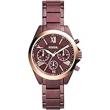 Fossil Damenuhr Modern Courier mit Edelstahl-Armband und Faltschließe BQ3281