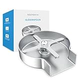 Bächlein Glasreiniger Glasspüler aus Edelstahl - Gläserdusche inklusive T-Verteiler und Flexschlauch - Automatischer Spüler für die Küche, geeignet für Gläser und Flaschen