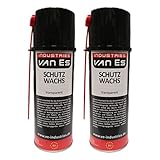 VE-INDUSTRIES 2X Schutzwachs Spray 400ml transparent Sprühwachs Unterbodenschutz Rostschutz Korrosionsschutz 19,88€/L