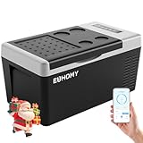 EUHOMY 18L Kompressor Kühlbox [-20℃~20℃] | 15-Min Schnellkühlung | APP Steuerung | 12/24V DC & 240V AC | 3-Stufen Batterieschutz | ECO/MAX Modi |