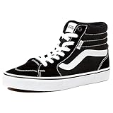 Vans Damen Filmore Hi Sneaker, Suede Canvas Black White, 38 EU