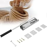 XNYXLPP Ton-Extruder-Set, Wand-Extruder, Edelstahlgriff, geeignet für künstlerische Projekte und Bildungsaktivitäten, Töpfereizentrum