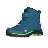 Trollkids wasserdichte Winterschuhe Wanderschuhe Hafjell, Dunkel Marine/Frischgrün, Größe 34