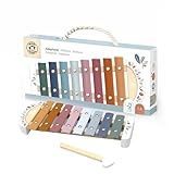 Speedy Monkey Xylophon 26,9x11,3x2,5cm bunt, Holz Spielzeug für Kinder, Liebevolle Details- tolle Geschenkidee