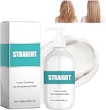 OHCVG Haarglättungscreme, Collagen-Haarglättungscreme, Silk & Gloss-Haarglättungscreme, Anti-Frizz-Pflege-Glättungscreme für alle Haartypen