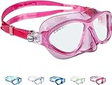 Cressi Moon Kid Mask - Schnorchelmaske für Kinder, Transluzent Rosa/Weiß, Einheitsgröße