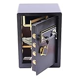 MöBeltresor Kaltgewalzte Stahlbleche Wandtresor Tresor Mit Alarm System 45*38*33 cm Dokumententresor Ideal für die Aufbewahrung von Dokumenten Geld und Anderen Wertgegenständen zu Hause oder im Büro