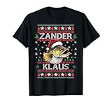 Zander Klaus I Lustiges Zanderangler Angler Angeln Raubfisch T-Shirt