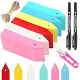 724 PCS Pflanzenschilder zum Beschriften,Kunststoff Pflanzenschilder,Pflanzen Etiketten,Pflanzenstecker Gartenschilder,Pflanzenstecker Stecketiketten,mit 2 Markerstiften,für Blumen,Kräuter und Gemüse