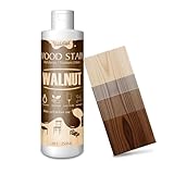 Holzbeize Walnuss - 250ml Wasserbasierte Holzlasur für Innen und Außenmöbel, Schränke,Türen und Mehr – Schnell Trocknend, Geruchsarm ＆ Ungiftig, Einfach Aufzutragen, Verschiedene Oberflächen Holzfarbe