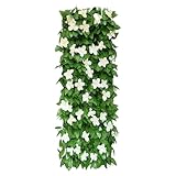 Künstliche grüne Wandpaneel - Erweiterbare Künstliche Hecke Mit Blumenakzenten, Leichte, Langlebige Kunststoff Hintergrund, Einfache Installation | Für Home Hotel Restaurant Apartment Firmen