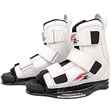 F2 Marken Wakeboard Bindung Stiefel Binding Premium Boots, L/XL (Gr. 43-45) Weiss 2025, Wake und Kite, Kabel - Park
