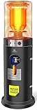 KESSER® Heizstrahler Gas KE12 Heizpilz für Terrasse Terrassenheizer Terrassenheizstrahler, Freiluftheizung 10 kW Gasheizstrahler gasheizer, Wärmestrahler, Heizgerät - inkl. Schutzhülle, Schwarz