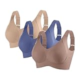 3Er Pack BH Damen Ohne Bügel Push Up Bustier Bustier Damen Große Brüste Sport BHS Damen Mit Verstellbarem Weich Bequem Seamless BH Sexy Unterwäsche Verstellbarer Bra Set In Klassischem Design