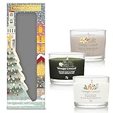 Yankee Candle Geschenkset | 3 duftende gefüllte Signature Votivkerzen | Perfekte Weihnachtseschenke für Frauen