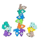 TOYANDONA 1 Satz Blöcke stapeln kinderspiele Kinder Spiele stapelwürfel Spiele Kinder العاب الاطفال Puzzle-Spielzeug Spielzeug für Kinder Rechenspielzeug Kinder stapeln Ziegel hölzern