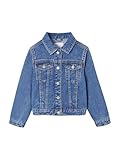 Vertbaudet Mädchen Jeansjacke mit Druckknöpfen mittelblau 158