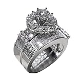 Leichter Damen-DiamantringNew Rose Day Ring Valentine's Luxury Ring Diamond Fashion Ring Rose RingCan Diamond Stacked Be To Ring Wear Creative Rings Ringe Für Mit Gravur