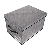KOMBIUDA Plastikkisten Mit Deckel Faltbare Für Kleidung Und Große Waschbare Stoffbox Mit Deckel Ideal Für Kinderzimmer Und Schlafzimmer Organizer Für Und Textilien Plastikbox Mit Deckel