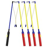 GeeRic 5 x Laternenstab mit LED, LED Elektronischer Laternenstab für Kinderpartys, Kindergarten, Kostümpartys, Halloween, Weihnachten und Mehr